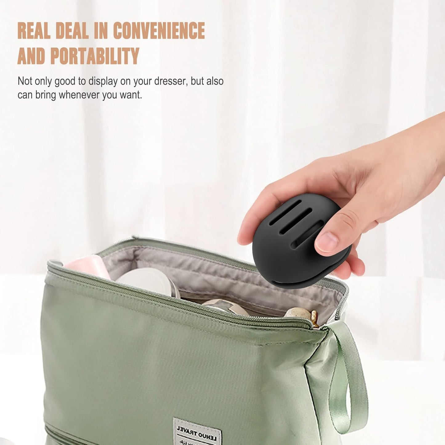 FERYES Makeup Sponge Holder with Makeup Sponge– Eco-Friendly Silicone Beauty Make Up Blender Case and Dry & Wet Use Foundation Sponge for Travel