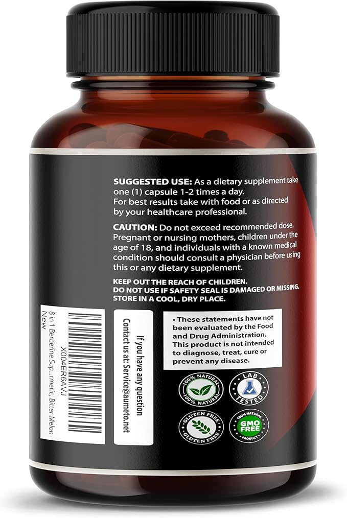Berberine Supplement - Enhanced with Ceylon Cinnamon, Turmeric, Milk Thistle, Bitter Melon for Digestion, Immunity & Weight Managament Support (150 Count (Pack of 2))