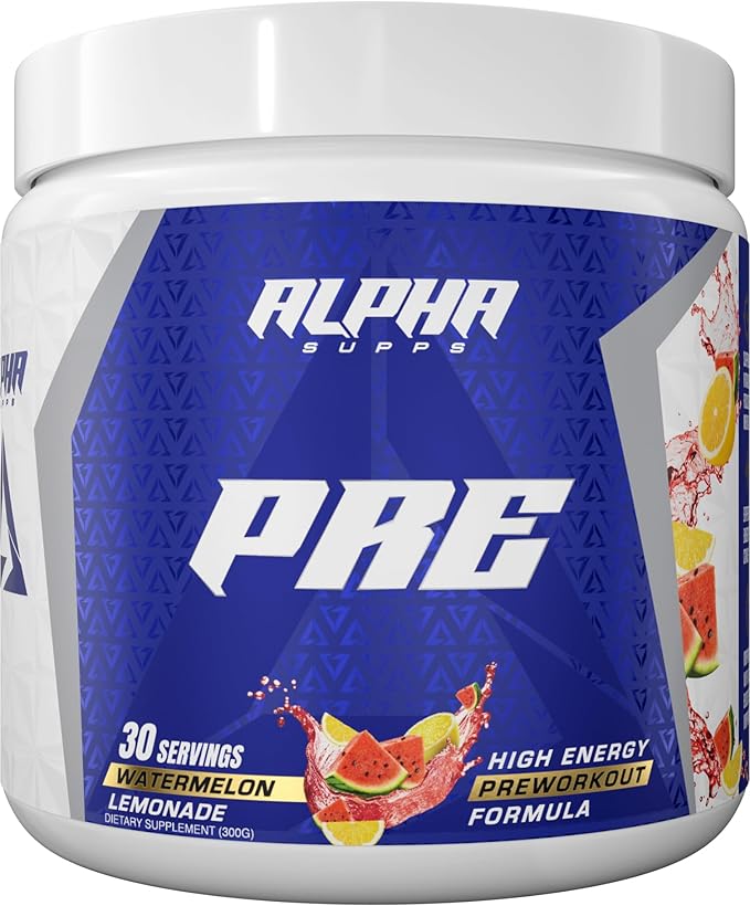 Pre, Pre-Workout Powder for Men & Women, Back to Basics Preworkout Formula for Fitness & Gym Training Athletes - Boost Energy, Focus & Performance (30 Servings, Watermelon Lemonade)