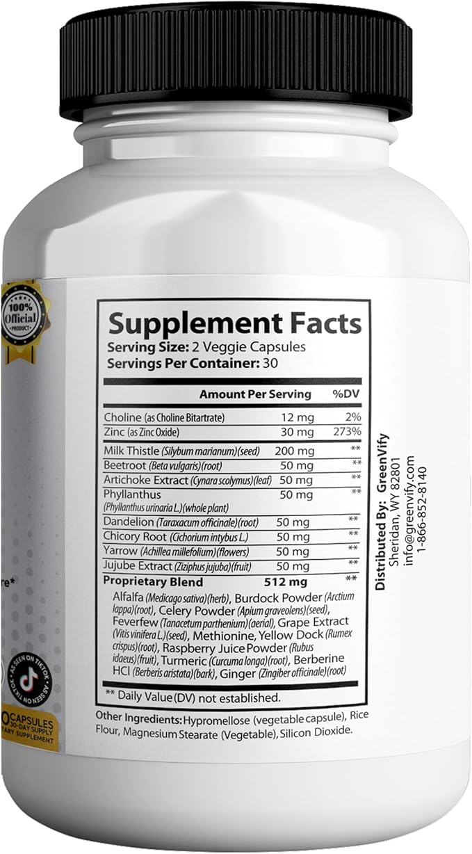Liver Ultra Gold Extra Strength Supplement, 60 Veggie Capsules, Natural Liver Support with Milk Thistle, Beetroot, Artichoke, 30 Day Supply (2)