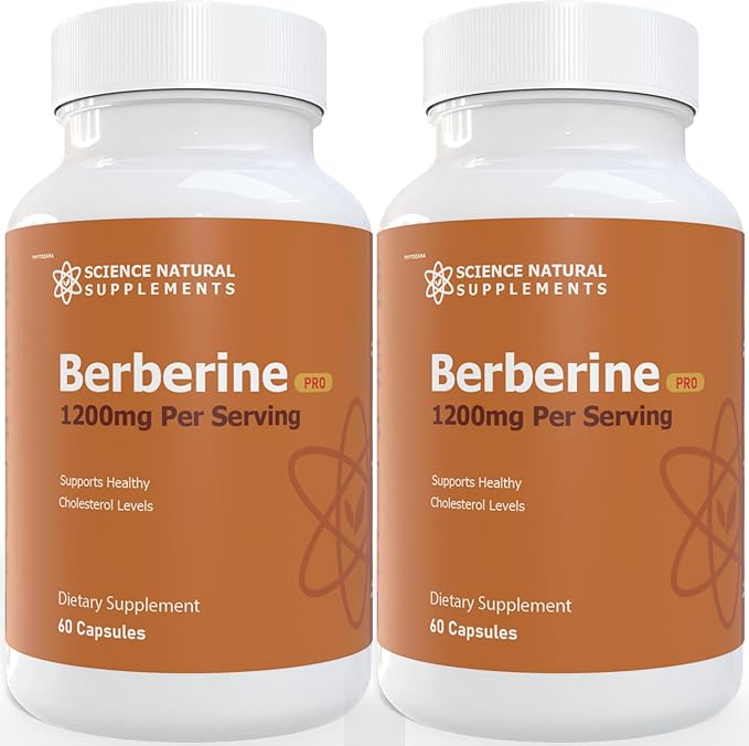 Berberine Pro, Science Natural Supplements, 60 Capsules, Blood and Cholesterol Support (2)