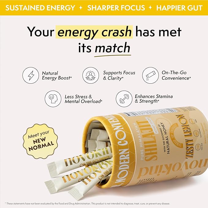 Pure Himalayan 400mg Shilajit Honey Sticks for Men & Women Health - Lemon Flavor | Pack of 30 Premium Energy Sticks | 75%+ Fulvic Acid | 85+ Trace Minerals | Gut Friendly & Immune Support
