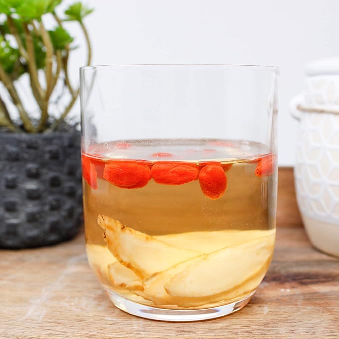 American Ginseng Slices from Wisconsin (Sliced Ginseng Root Wisconsin Grown!Most People Use It to Make Ginseng Tea! Good for Health! 花旗参片/西洋参片 (Sliced Ginseng Root) 113g/Bag