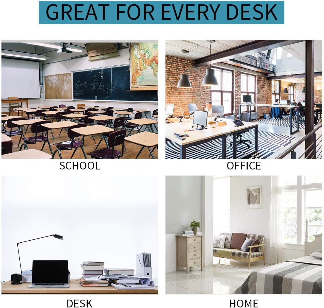 Vlando Office Desk Organizer Leather Desktop Organizer Caddy with Drawer for Storing Desktop Supplies and Accessories (Grey)