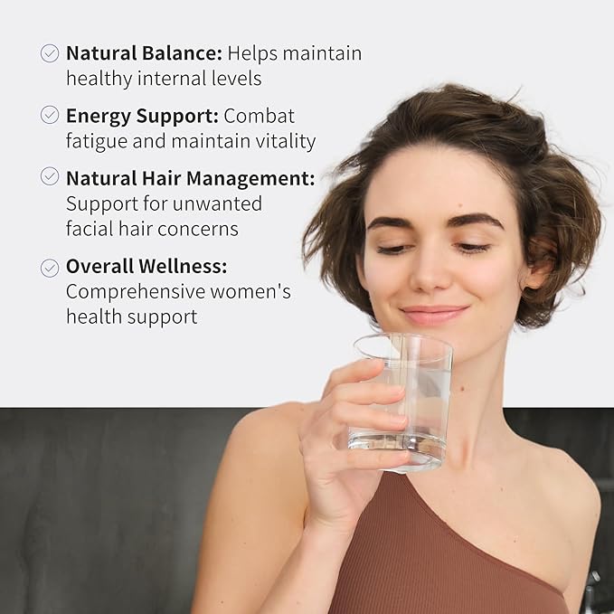 Nourished AndroEase Plus - Natural Balance Supplement for Women - Vegan Formula with Zinc & Saw Palmetto -360 Capsules for Daily Wellness & Vitality - Made in USA
