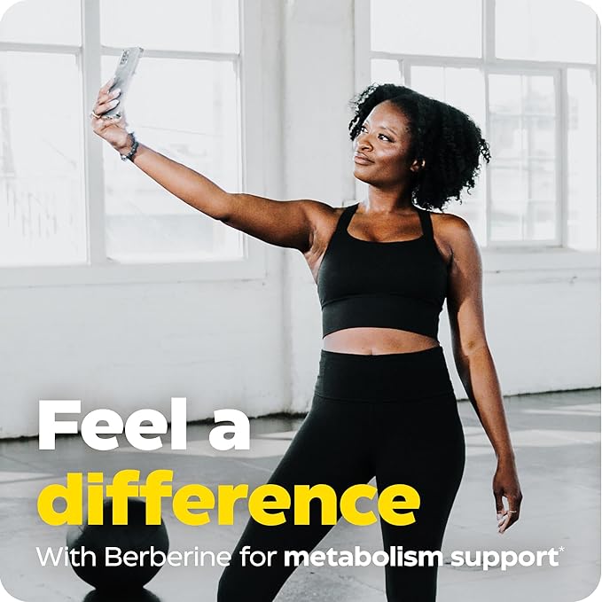 Enzymedica Berberine 800 mg – Vegan Capsules for Metabolic Support – from Sustainably Sourced Barberry – Non-GMO, Gluten-Free, No Fillers or Excipients – 60 Capsules
