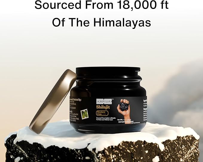 100% Pure Himalayan Shilajit Resin(30gm), High Potency for Men & Women | 120 Servings of 250mg | 80+ Trace Minerals, Upto 70% Fulvic Acid | Authentic | Natural Energy & Immune Support