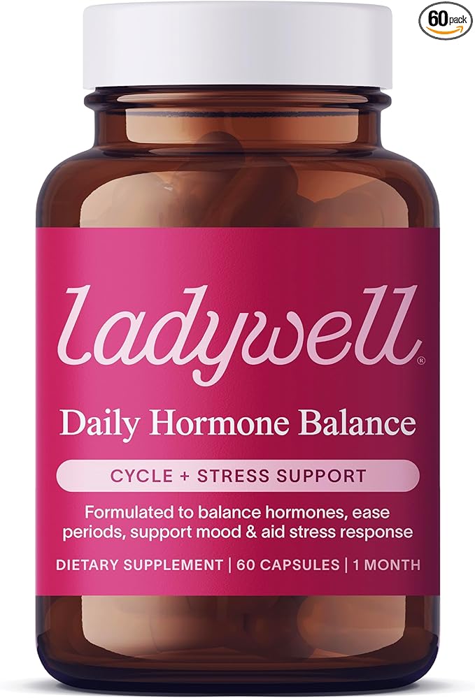 Daily Hormone Balance Capsules | Natural Cycle Support for Women | Supports Mood, Bloating, Cramps, Skin Health & Cravings | with Chasteberry, B Vitamins, Ashwagandha, Saffron & More | 60 Ct