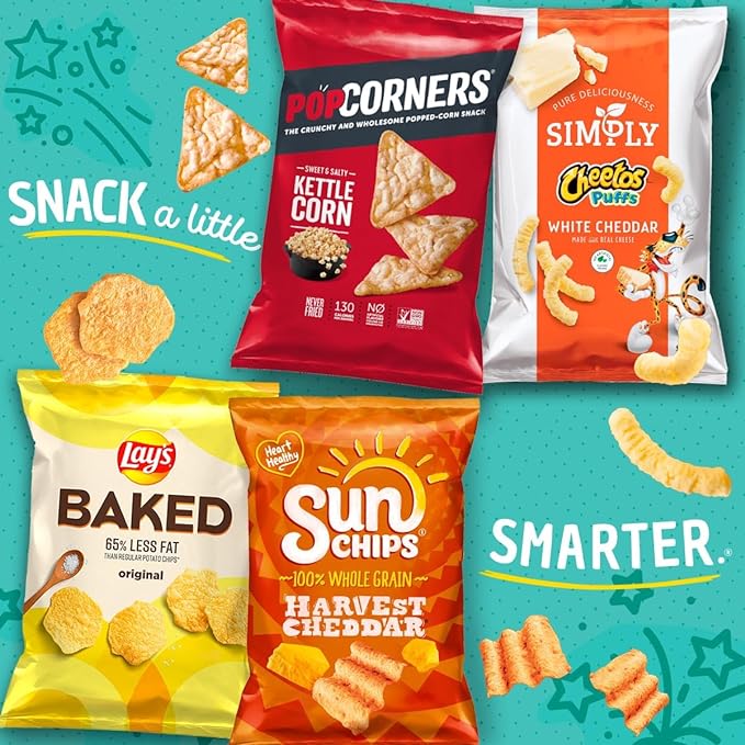 PopCorners Popped Corn Snacks, White Cheddar, 1 Ounce (Pack of 20) (Packaging May Vary)
