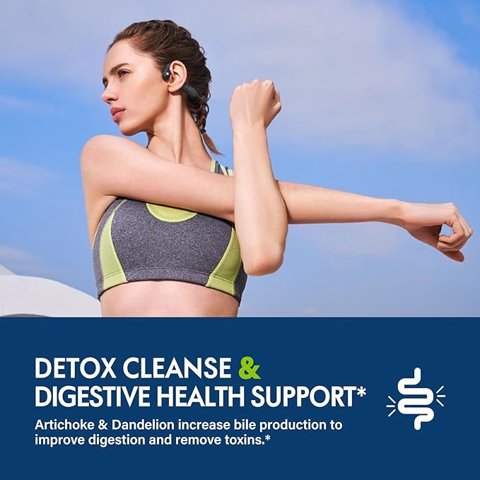 Artichoke Leaf Extract Drops for Liver Detox Cleanse & Repair, Milk Thistle 5-in-1 Natural Herbal Formula, Liver Health Support Supplment w/Dandelion Horsetail, High Absorbtion. 2oz