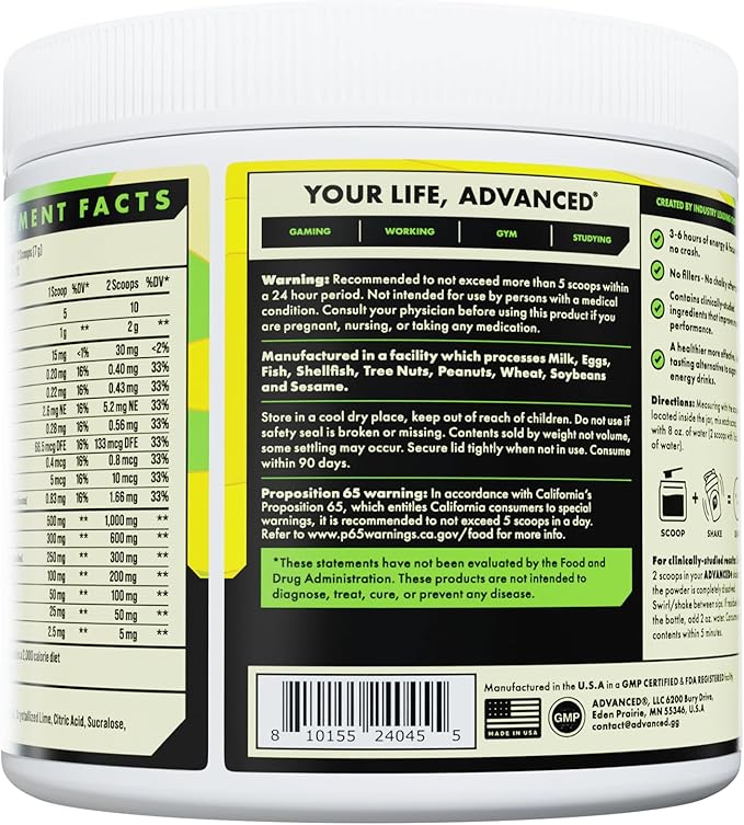 Advanced Focus - Lemon Lime