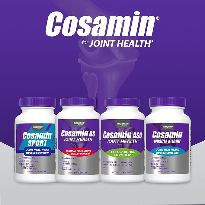 Nutramax Laboratories Cosamin® ASU Joint Health Supplement with Glucosamine, Chondroitin & ASU for Men’s & Women's Joint Health, 150 Capsules