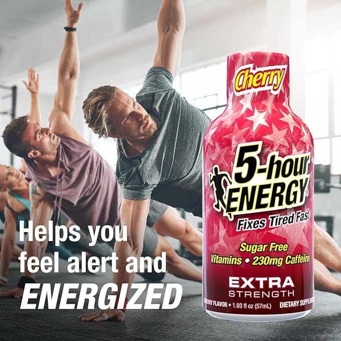 5-Hour Energy Extra Strength Shots Cherry Flavor, 30 Count (1.93 fl oz)