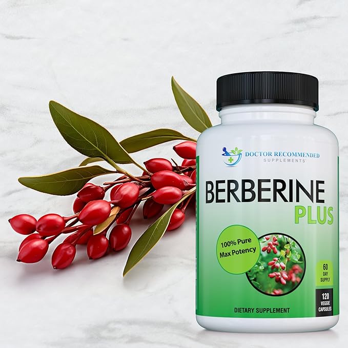 DOCTOR RECOMMENDED SUPPLEMENTS Berberine Plus 1200mg Per Serving - 120 Veggie Capsules Royal Jelly (120 Count (Pack of 3))