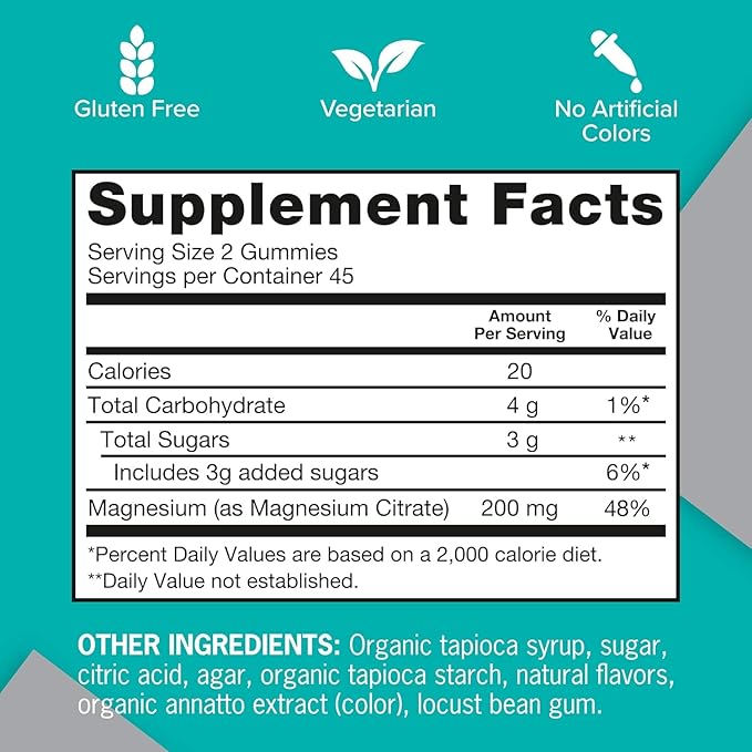 Qunol Zero Sugar Turmeric Gummies, Vegetarian, Gluten Free, 500mg + Qunol Magnesium Gummies 200mg, Vegetarian, 90 Count