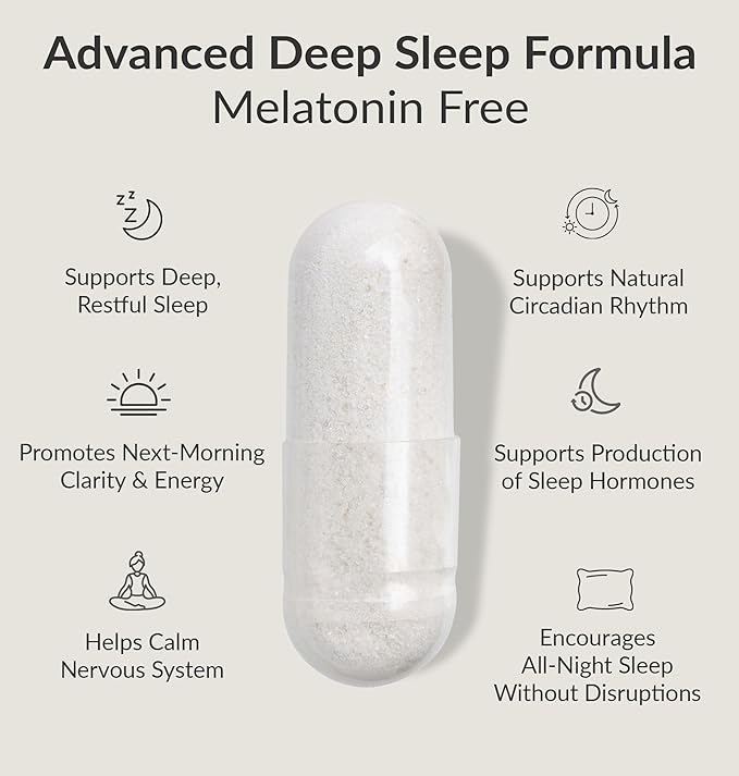 BIOptimizers Sleep Breakthrough Capsules - Natural Support Supplement | Calming Relief Aid for Adults | Non-Habit Forming | 60 Capsules