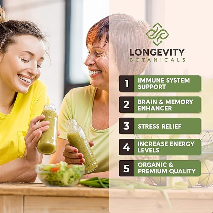 Longevity Botanicals Power 15 Mushroom Blend Capsules (90) | Lion’s Mane, Turkey Tail, Reishi, Chaga, Cordyceps, Maitake, Tremella & More | 10:1 Extract | Complex Mix for Immune & Vitality Support