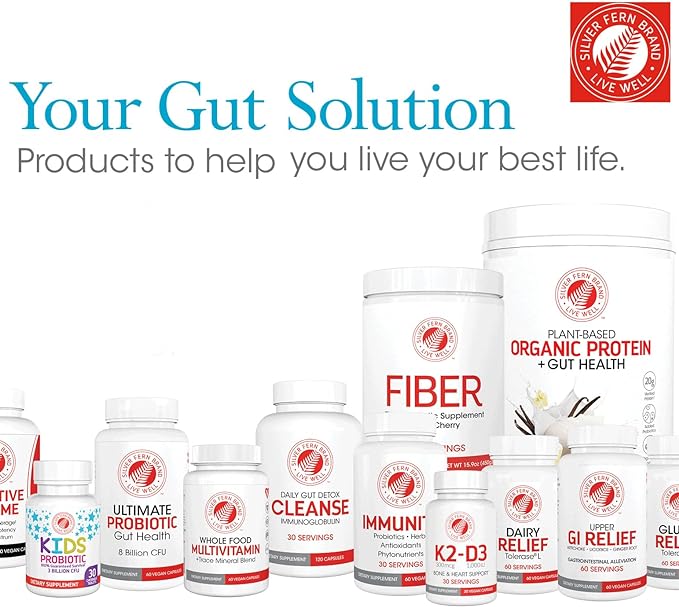 Silver Fern Gut Repair - Digestive Health Supplement Powder - L-Glutamine, Curcumin, Zinc & Ascorbic Acid (1 Tub - 30 Servings)