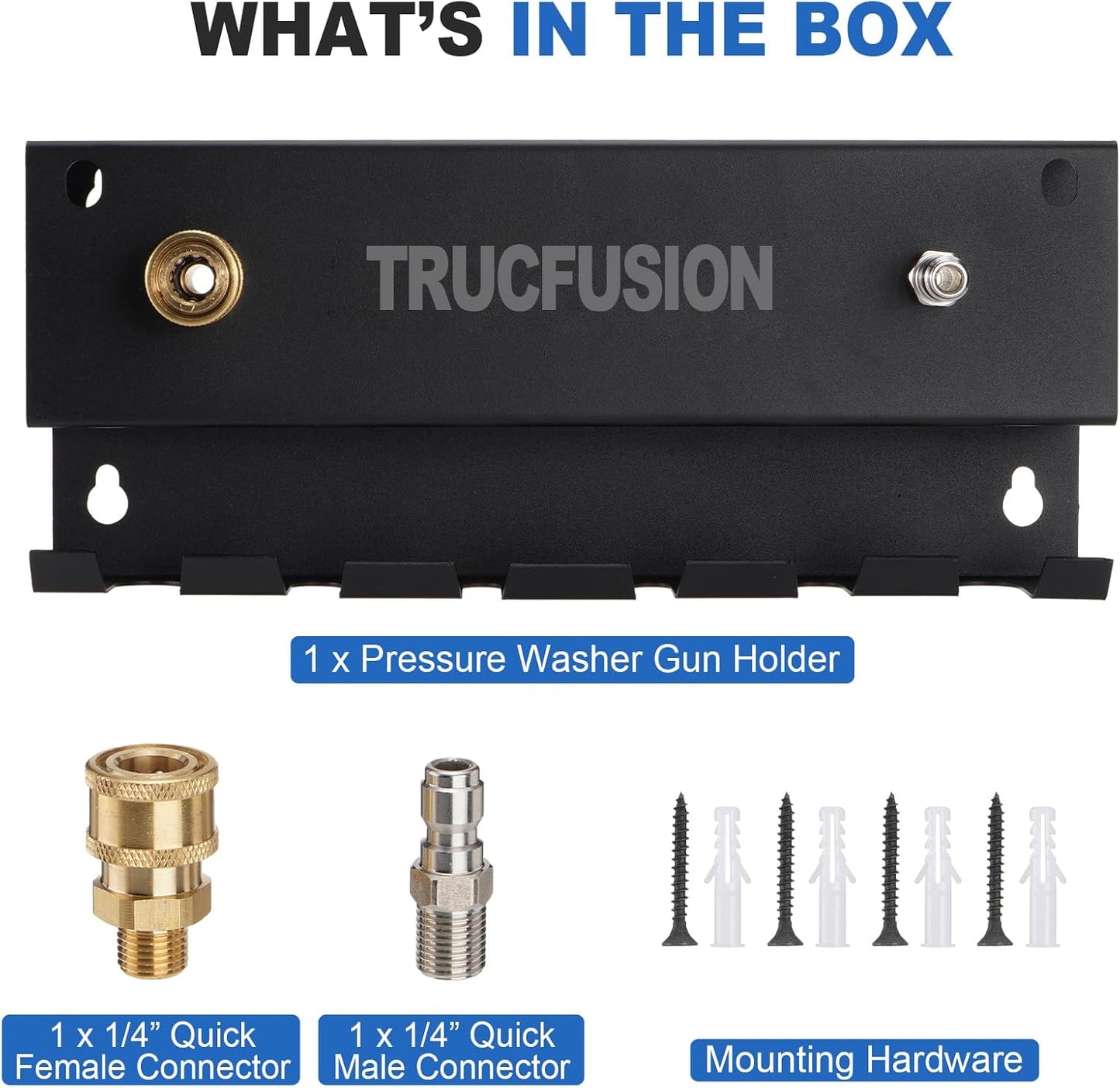 Foam Cannon Mount Pressure Washer Gun Holder Wall Mount Car Wash Accessories Tool Storage Rack Bracket Organizer for Pressure Washer Wand Nozzle Tip