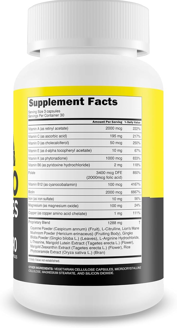Neuro Capsules Pro Circulation - Nootropic Mind and Memory Support & Circulation Supplement - Memory Lift Focus Pills - Mind Nerve Freedom Ageless Brain Nectar Gold Brain Support Clear Flux Blood Flow