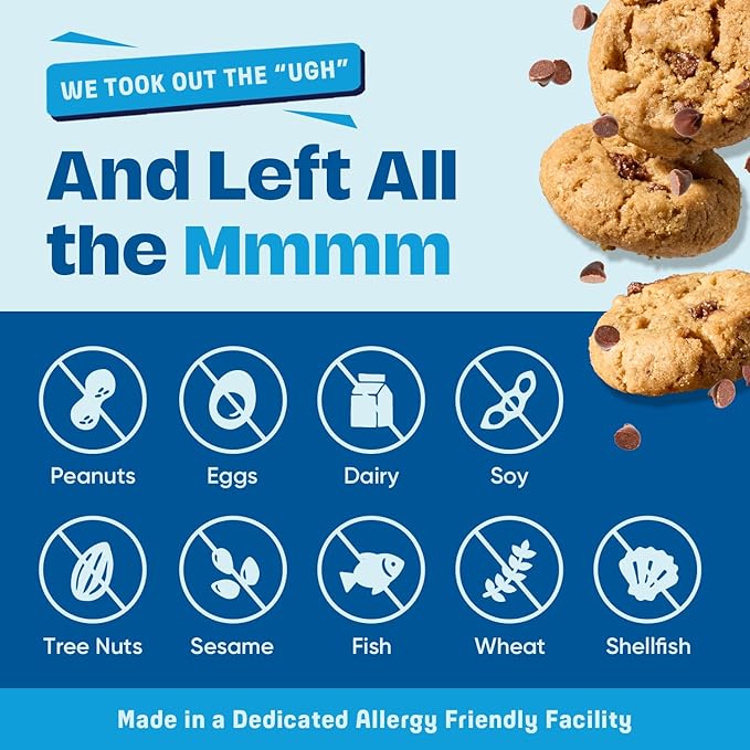 Partake Gluten Free Mini Crunchy Chocolate Chip Cookies + Bonus Bag of Classic Grahams - Vegan - Free From the Top 9 Allergens Including Dairy, Wheat, Soy, Eggs, & Peanuts - Non GMO - Safe School & Office Snack (25 Packs, 0.67 oz)