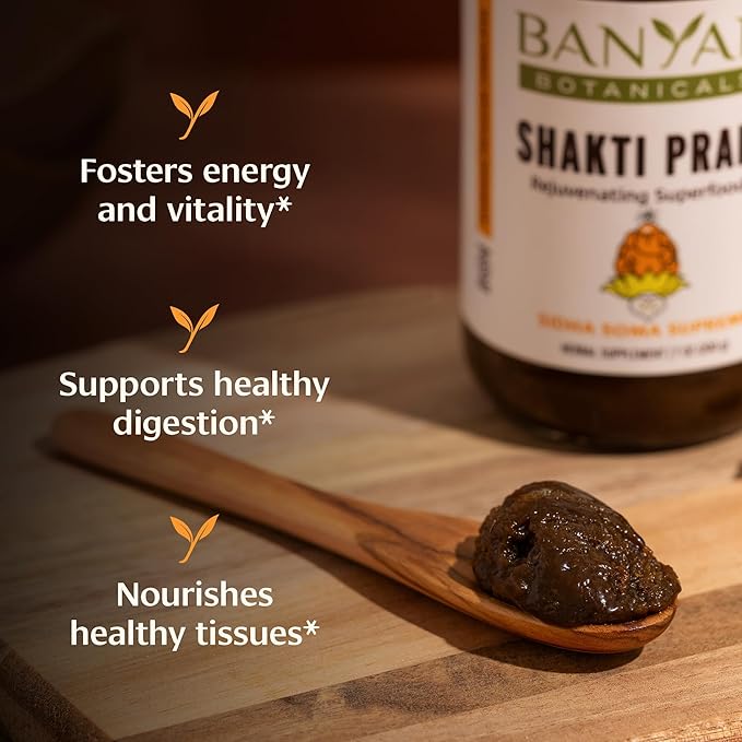 Banyan Botanicals Shakti Prana – Superfood Wellness Blend with Ayurvedic Herbs – Natural Energy Supplement for Vitality and Well-Being* – 7.9 oz – Gluten Free, Non-GMO, Sustainably Sourced