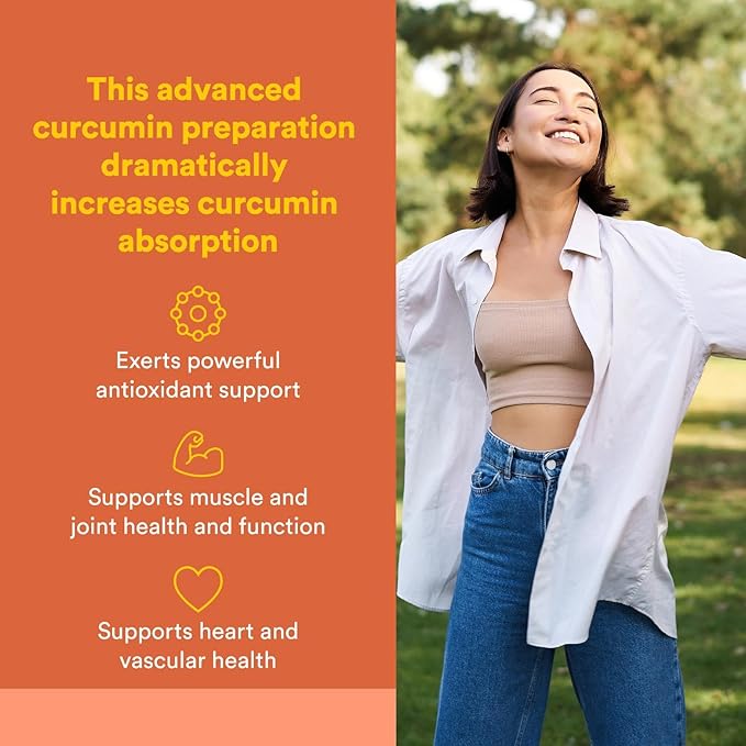 Natural Factors, CurcuminRich Double Strength Theracurmin, 60 mg, Just 1 Capsule Daily, Formulated for Superior Absorption, 30 Count (Pack of 1)