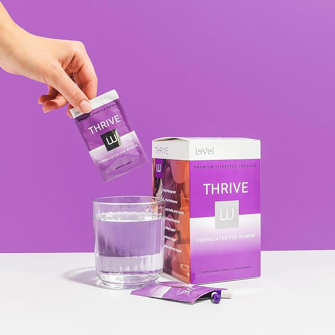 Le-Vel Thrive Premium Vitamins & Minerals Capsules for Women | 60 Capsules | Womens Multivitamin Lifestyle Capsule | Gluten Free | Multi Minerals Supplement | Energy Boost 30 Day Supply