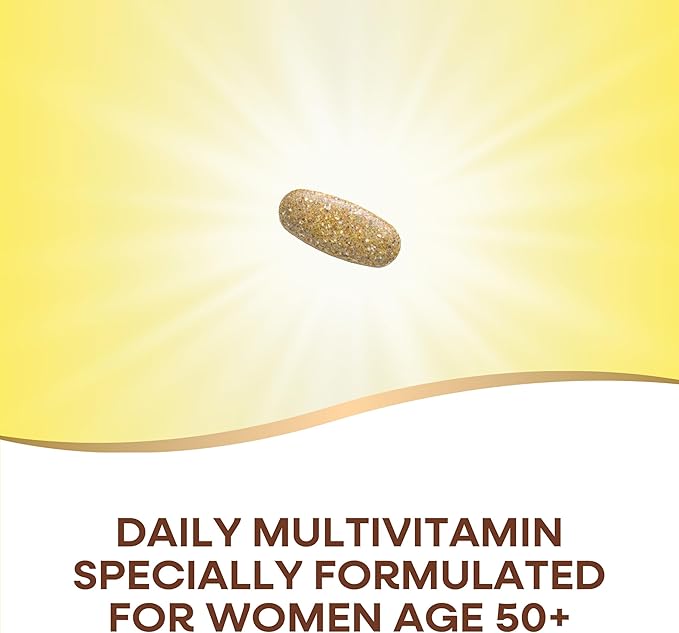 Nature’s Way Alive! Vitamins for Women 50 Plus, Complete Multivitamin, High Potency Formula, with Methylated B12, Gluten-Free, 60 Tablets