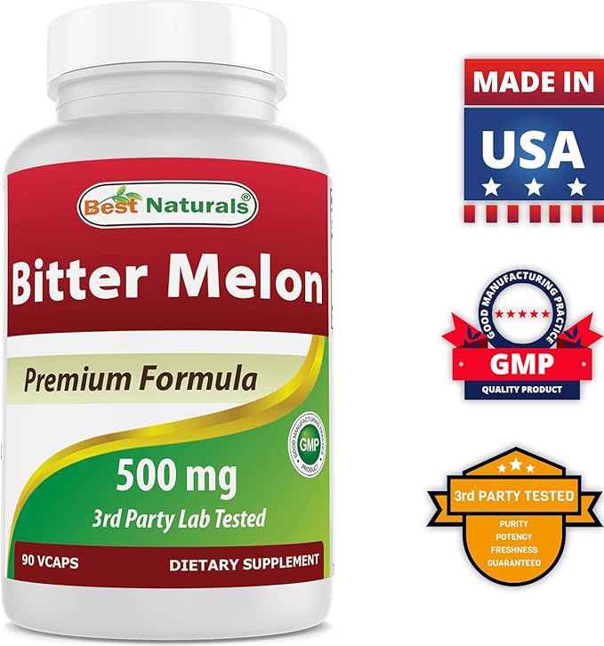 Best Naturals Bitter Melon 500 mg 90 Vcaps (90 Count (Pack of 2))