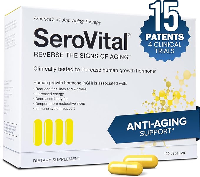 Serovital Renewal Complex - Anti Aging Supplements - Amino Acids - Peptides - Improved Energy and Immunity, Better Deeper Sleep, 30-Day Supply