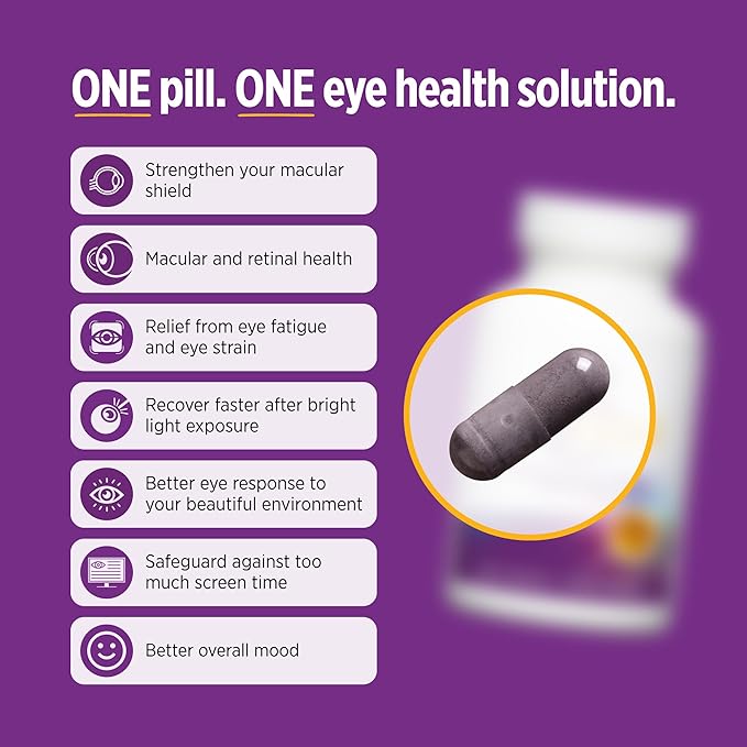 DOCTORS' PREFERRED Clinical-Grade OcuGold Eye Vitamins with Lutein and Zeaxanthin for Macula & Retina Health, Digital Eye Strain, Eye Fatigue and Visual Performance - 30 Vegan Capsules