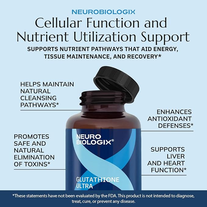 Glutathione Ultra Complex – Comprehensive Antioxidant Support for Detox & Immune System Function - Glutathione Supplement with L-glutathione, Quercetin, Zinc, Selenium & Vitamins A & C - 60 Capsules
