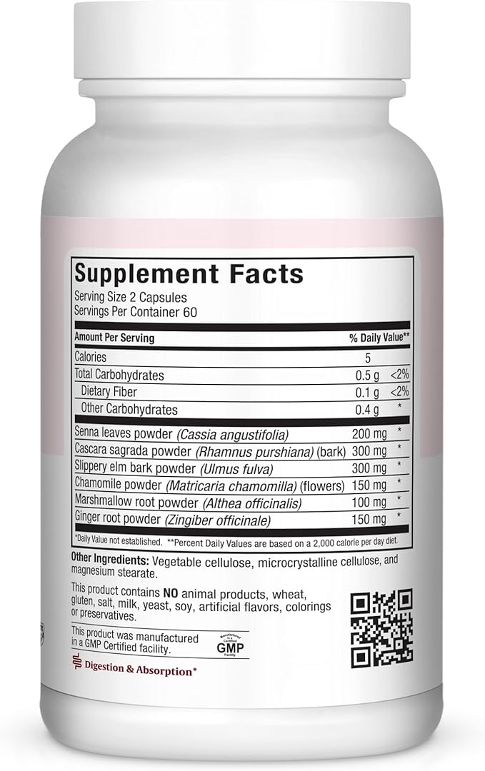 Maxi Health Active Lax - Laxative Support Capsules, 120 Count - Kosher for Passover