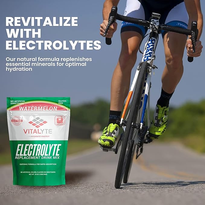 Vitalyte Electrolyte Powder Drink Mix, Isotonic Electrolyte Hydration Mix, Case Pack (6 Pack, Watermelon)