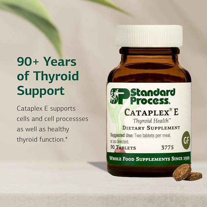 Standard Process Inc. Cataplex E - Whole Food RNA Supplement and Antioxidant with D-Alpha Tocopherol Vitamin E, Beet Root, Ascorbic Acid, Inositol, Selenium, and Honey - 90 Tablets