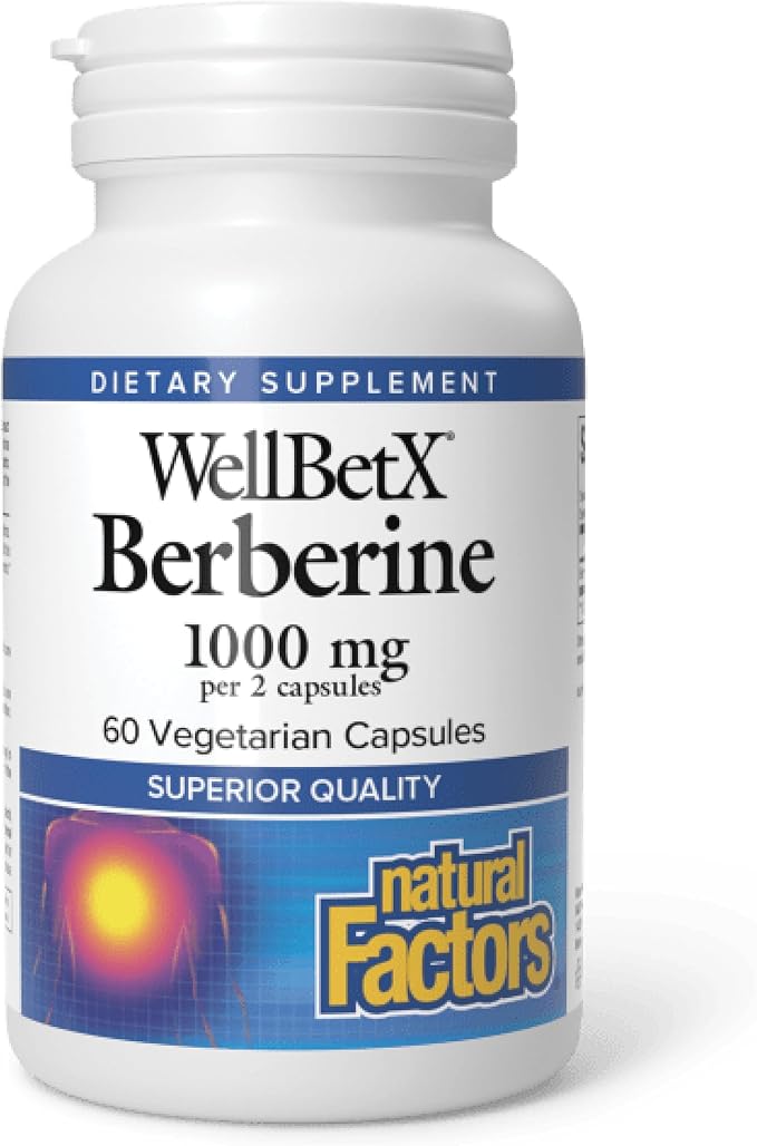 Natural Factors Wellbetx Berberine 500 Mg, 60 CT