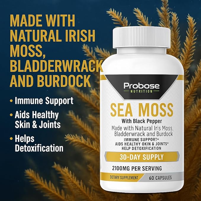 Sea Moss 60 Capsules 30-Day Supply