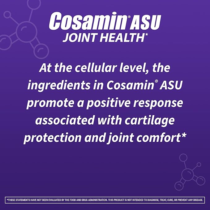 Nutramax Laboratories Cosamin® ASU Joint Health Supplement with Glucosamine, Chondroitin & ASU for Men’s & Women's Joint Health, 150 Capsules
