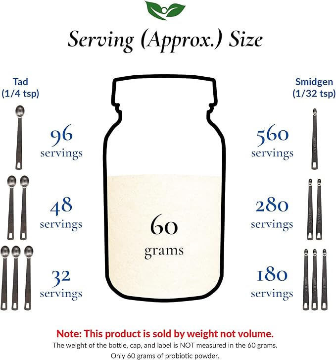 Lactobacillus Sakei Probiotic Powder 150 Billion cfu's | Made in USA | No Additives | Sinus and Sinusitis Relief | High Potency | L. Sakei | 60 Grams (2.11 Oz)