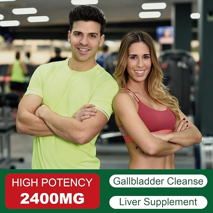 TUDCA Supplements 2400MG, Bile Salts Complex for Liver Detox & Gallbladder Cleanse, Anti-Aging for Men and Women, Digestive Health 60 Capsules