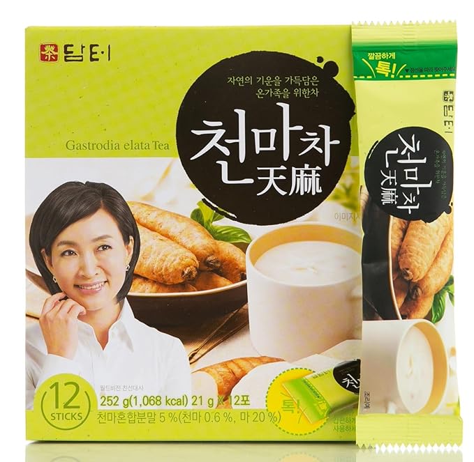 Damtuh Korean Gastrodia Elata Tea 21g x 12 Sticks (Pack of 1)
