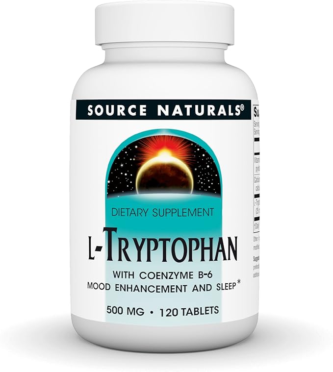 Source Naturals L-Tryptophan with Coenzyme B-6, 500mg - 120 Tablets