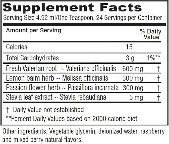 Vitanica Sleep Tonic, Natural Liquid Sleep Aid Supplement, Dr. Formulated, Relaxation and Calm Support for Adults, Stress Relief, Valerian Root, Lemon Balm, Passion Flower, Vegan, 4 Ounce