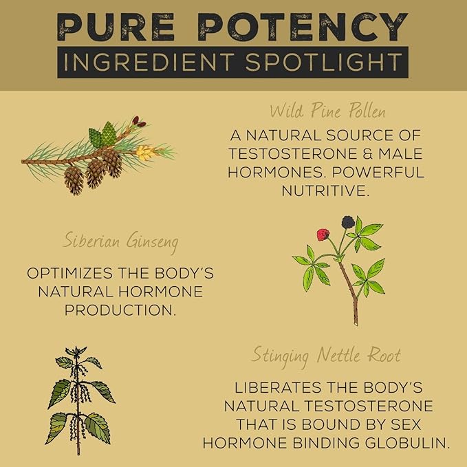 Surthrival: Pine Pollen Pure Potency Extract (1.69 fl oz), Increased Stamina, Hormone Balance, Energy & Endurance Restoration