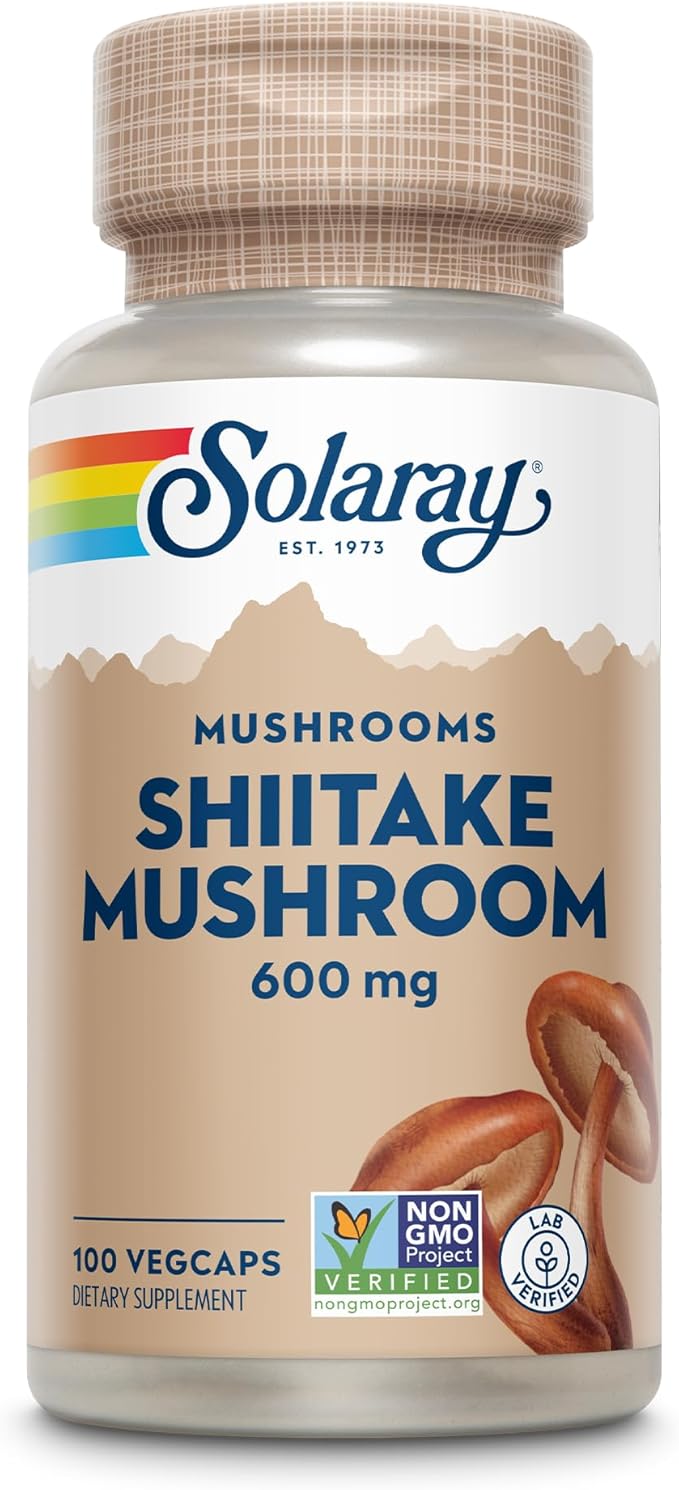 SOLARAY Shiitake Mushroom 600 mg | 100 Count