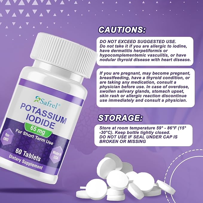 Potassium Iodide 65 mg Tablets per Serving