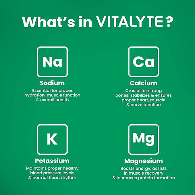 Vitalyte Electrolyte Powder Drink Mix, Isotonic Electrolyte Hydration Mix, Gluten Free Post Workout Powder Mix, Pack of 2, 35 oz. Each, Watermelon Flavor