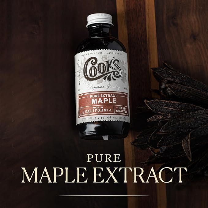 Cook's, Pure Maple Extract, All Natural Premium Maple Sap from Vermont's Finest Maple Trees, 128 oz (1 Gallon)