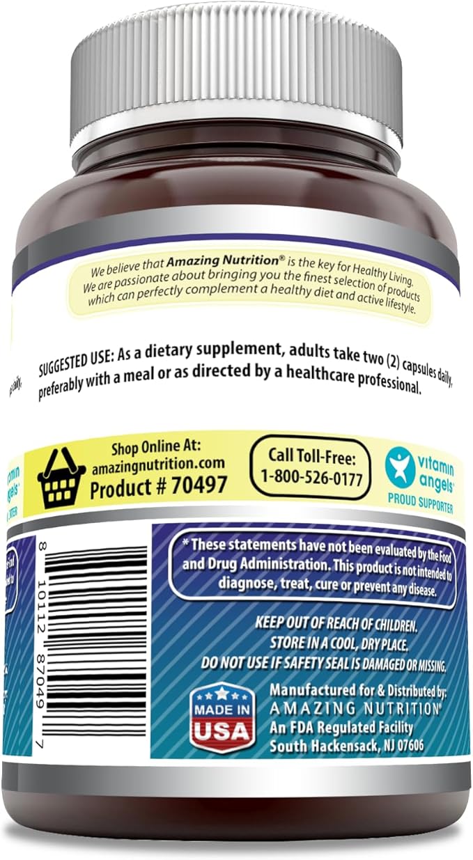 Amazing Formulas Citicoline Supplement | 1000 Mg per Serving | 120 Capsules | Non-GMO | Gluten-Free | Made in USA